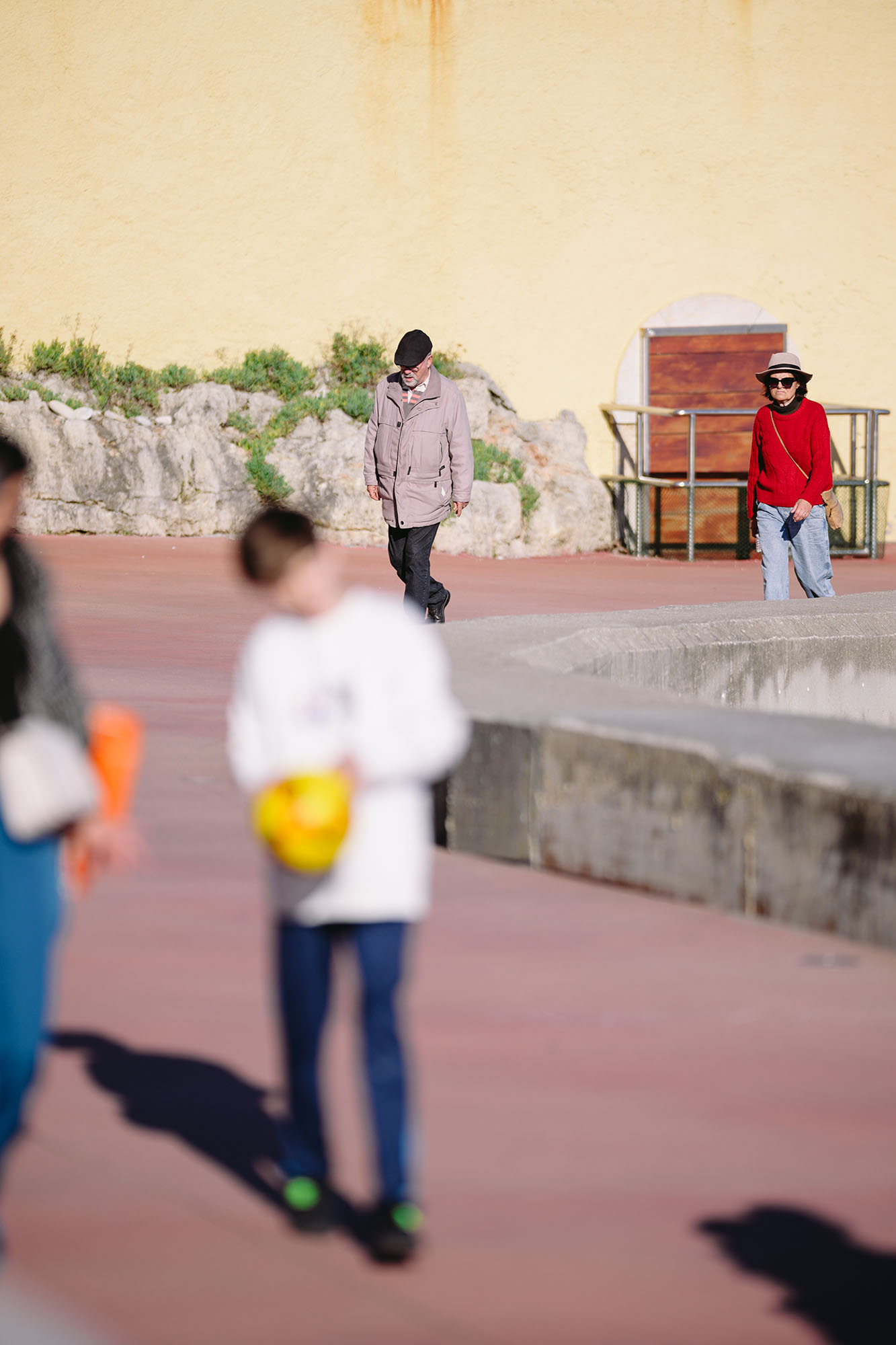 Orange, blue, yellow and red. Oeiras, Portugal